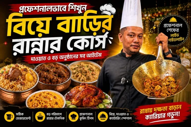 বিয়ে বাড়ির রান্না শিখুন প্রফেশনালভাবে